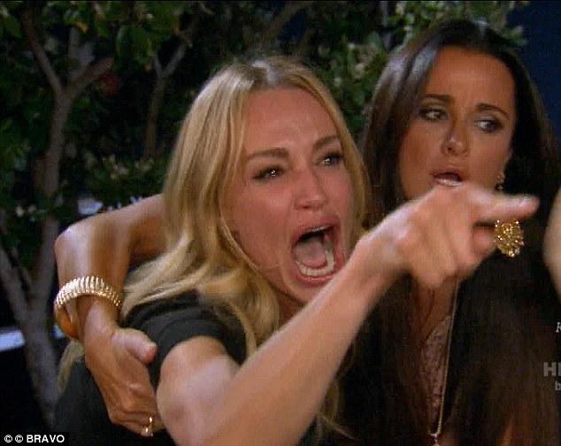 Woman Yelling At A Cat meme - Woman Yelling at a Cat (not to be confused with Screaming Cat ) refers to a meme format featuring a 