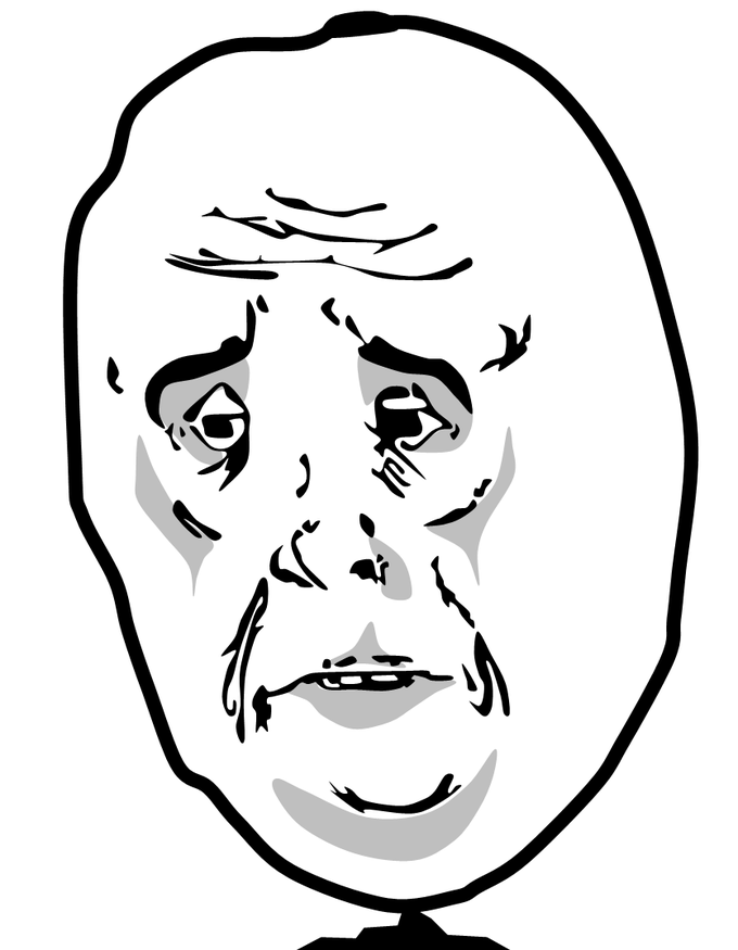 Okay Guy meme - Okay Guy is a sullen-looking rage comic character who is typically accompanied by the caption "okay.